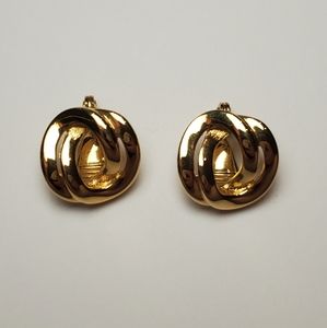 Monet Double Link Clip-on Earrings